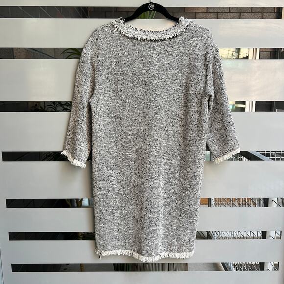 IRO Birnie Tweed Fringe Mini Sweater Dress Size EU 36 (US 4) - Picture 3 of 7